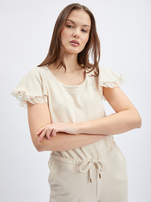 Orsay Cremefarbener Damen-Overall ORSAY