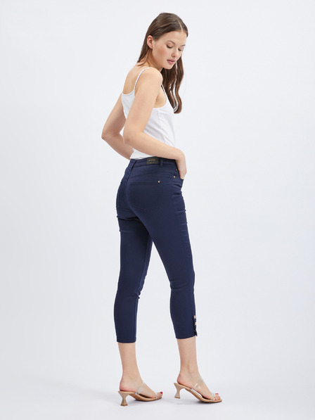 Orsay Dunkelblaue Damen-Crop-Hose ORSAY