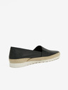Ojju Schwarze Damenslipper aus Leder OJJU