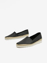 Ojju Schwarze Damenslipper aus Leder OJJU