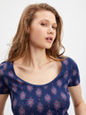 Orsay Dunkelblaues gemustertes Damen-T-Shirt ORSAY