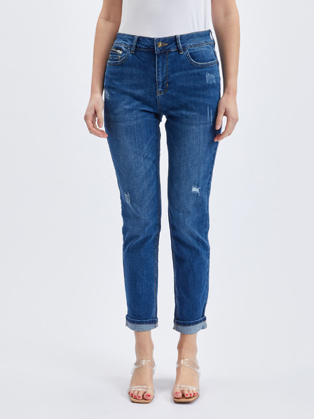 Orsay Dunkelblaue Damen Boyfriend Jeans ORSAY