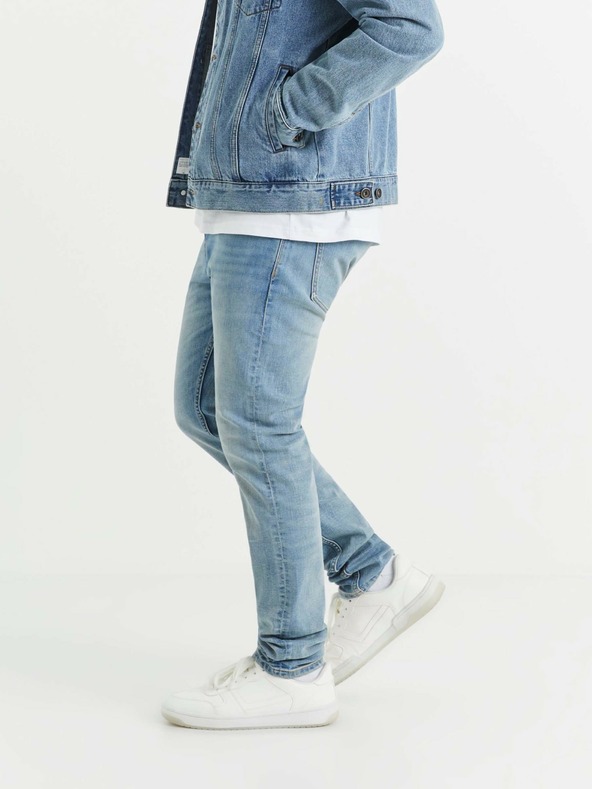 Celio Hellblaue Herren-Slim-Fit-Jeans Celio C25 Voslight25