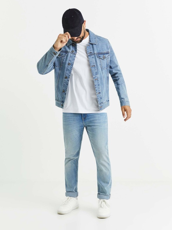 Celio Hellblaue Herren-Slim-Fit-Jeans Celio C25 Voslight25