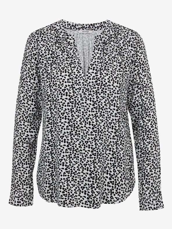 Orsay Schwarz-weiß gemusterte Damenbluse ORSAY