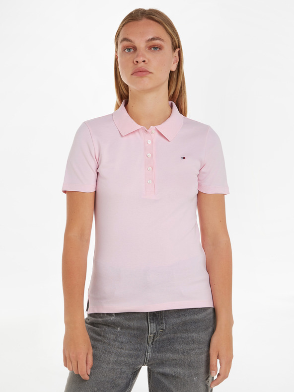 Tommy Hilfiger 1985 Pique Polo T-Shirt Rosa