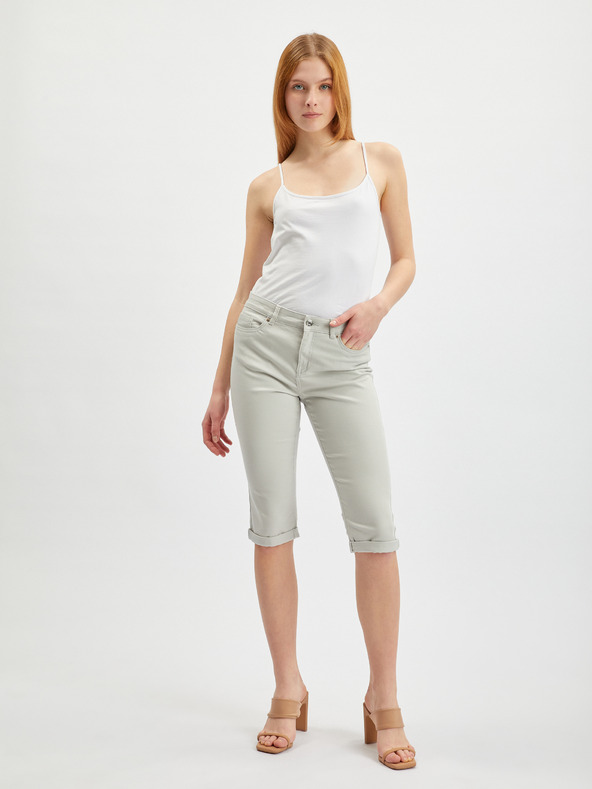 Orsay Hellgraue Damen Crop Jeans ORSAY