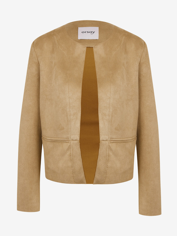 Orsay Hellbraune Wildlederjacke für Damen ORSAY