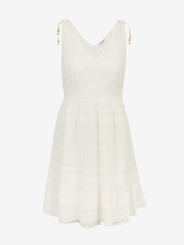 Orsay Cremefarbenes Damen-Spitzenkleid ORSAY