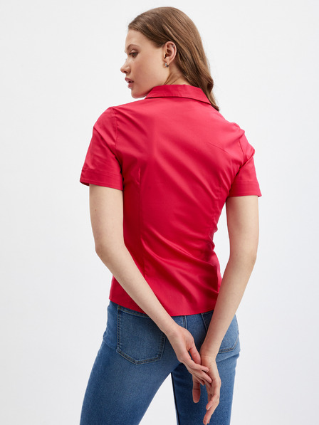 Orsay Rote Kurzarm-Bluse für Damen von ORSAY