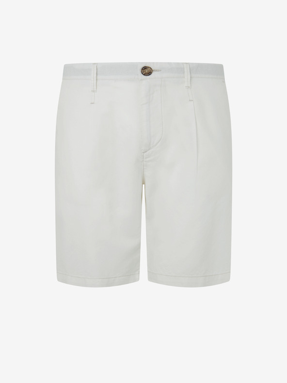 Pepe Jeans Weiße Herren Shorts aus Leinenmischung Pepe Jeans