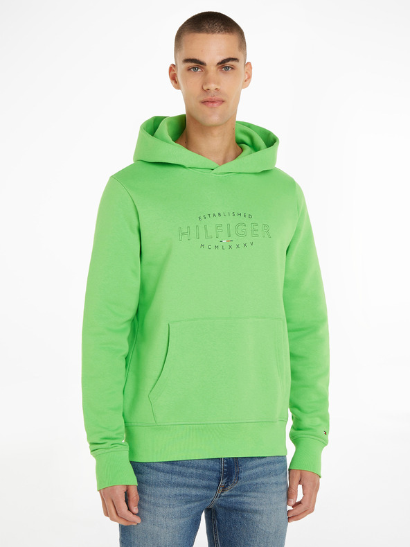Tommy Hilfiger Curve Logo Sweatshirt Grün