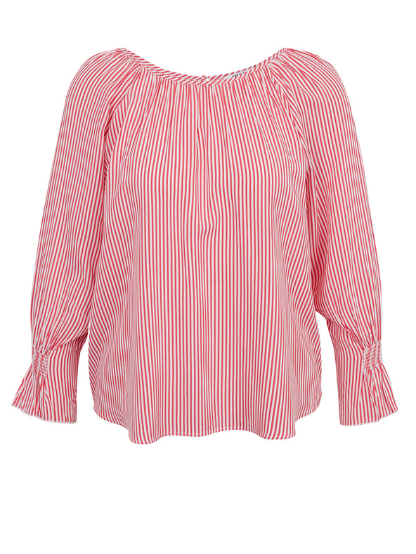 Orsay Dunkelrosa gestreifte Damenbluse ORSAY