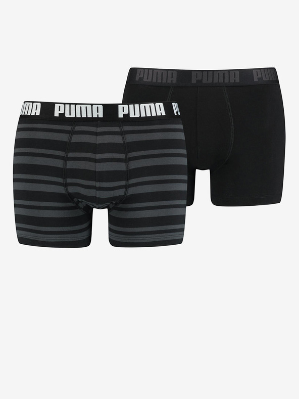 Puma Boxershorts 2 Stück Schwarz