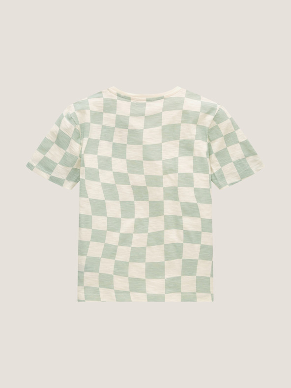 Tom Tailor Tom Tailor Grün und Creme kariertes Hemd für Jungen