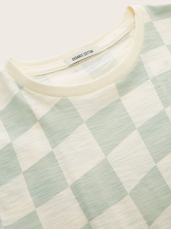 Tom Tailor Tom Tailor Grün und Creme kariertes Hemd für Jungen