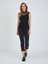 Orsay Schwarze Bluse mit Spitze ORSAY