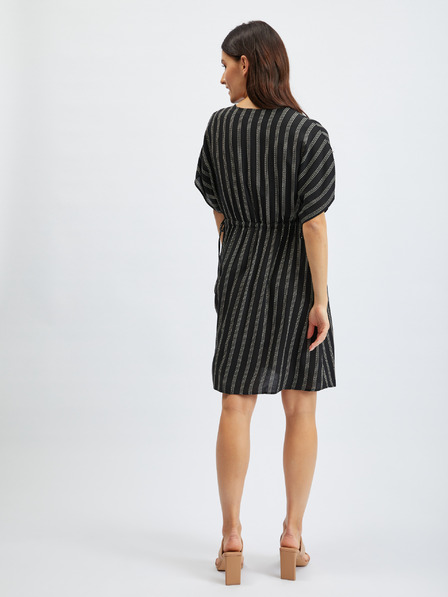Orsay Schwarzes gestreiftes Damenkleid ORSAY