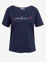 Orsay Dunkelblaues Damen-T-Shirt ORSAY