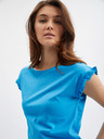 Orsay Blaues Damenshirt mit Rüsche ORSAY