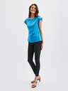 Orsay Blaues Damenshirt mit Rüsche ORSAY