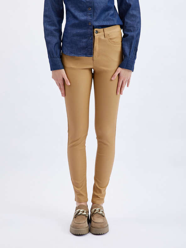 Orsay Braune Skinny-Fit-Hose für Damen ORSAY