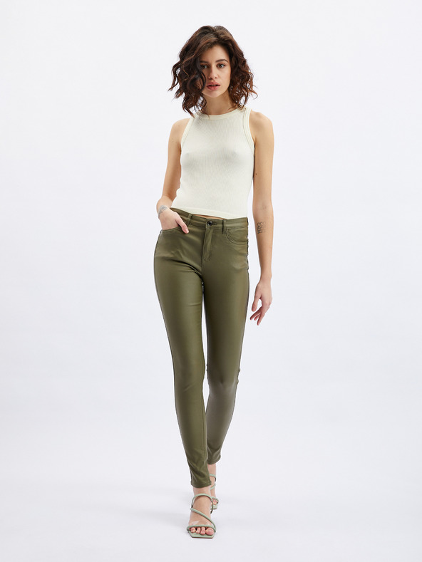 Orsay Khaki Damen Skinny Fit Hose ORSAY