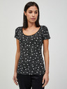 Orsay Schwarzes Blumen-T-Shirt von ORSAY