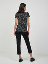 Orsay Schwarzes Blumen-T-Shirt von ORSAY