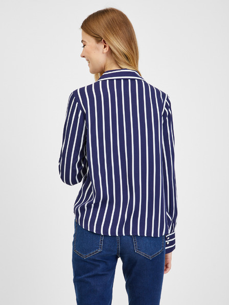 Orsay Weiß-blaue gestreifte Bluse ORSAY für Damen