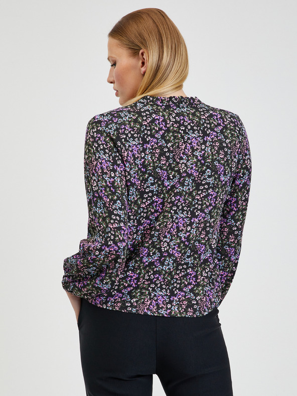 Orsay Schwarze geblümte Bluse ORSAY