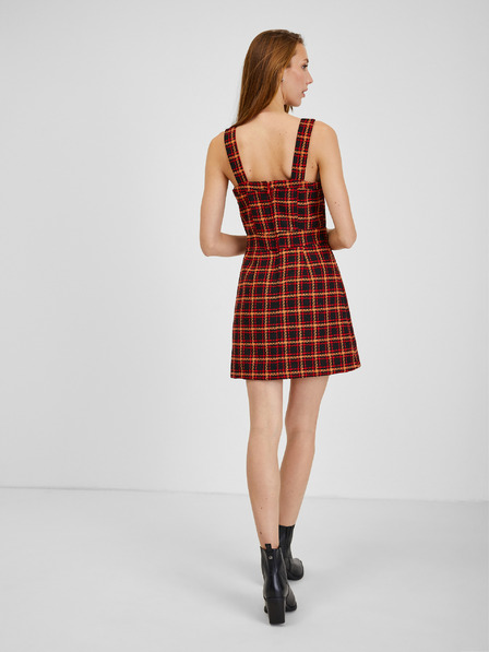 Orsay Rot-schwarz kariertes Kleid ORSAY