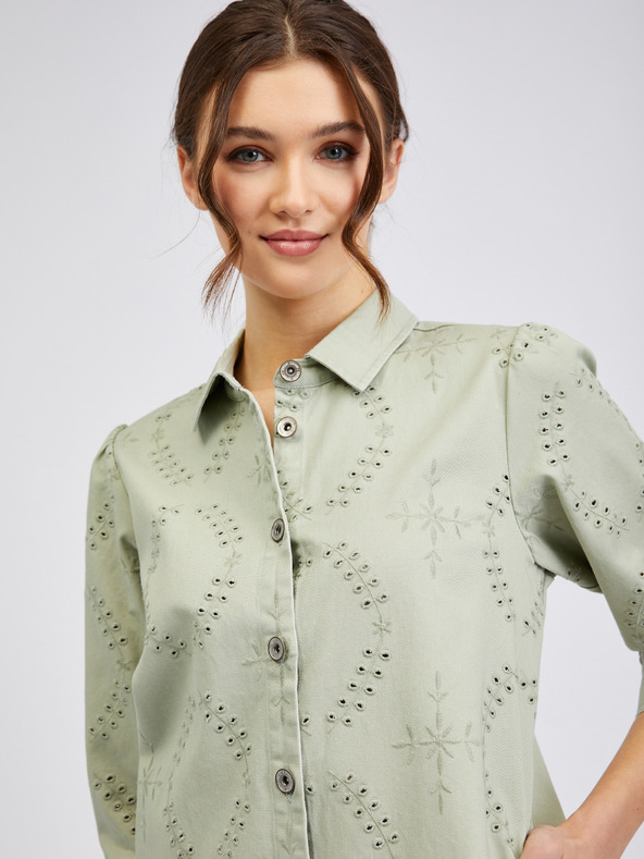 Orsay Hellgrünes Damen-Denim-Kleid ORSAY