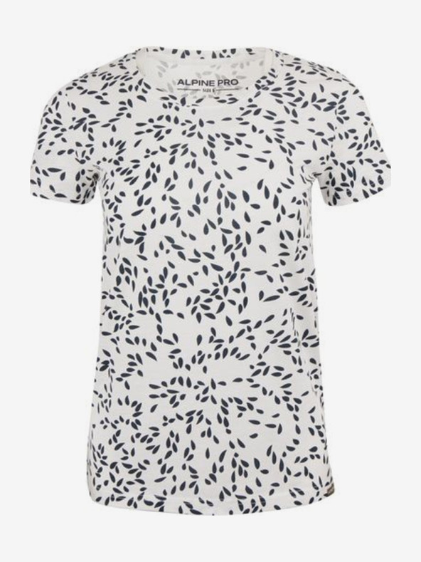 ALPINE PRO Blau-weiß gemustertes Damen-T-Shirt ALPINE PRO Onbera