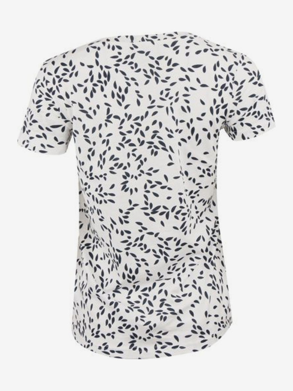 ALPINE PRO Blau-weiß gemustertes Damen-T-Shirt ALPINE PRO Onbera