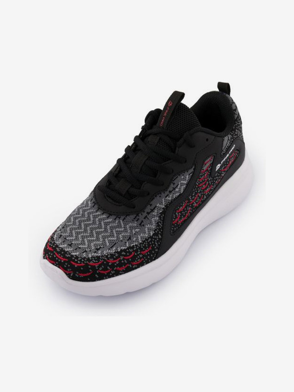 ALPINE PRO Graue und schwarze ALPINE PRO Belver Herren-Sneakers