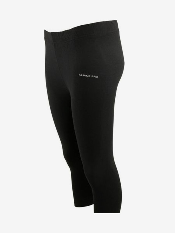 ALPINE PRO Schwarze sportliche Damen-Dreiviertel-Leggings ALPINE PRO Dagana