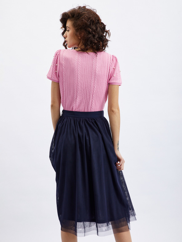 Orsay Rosa Damen-T-Shirt mit dekorativen Details ORSAY