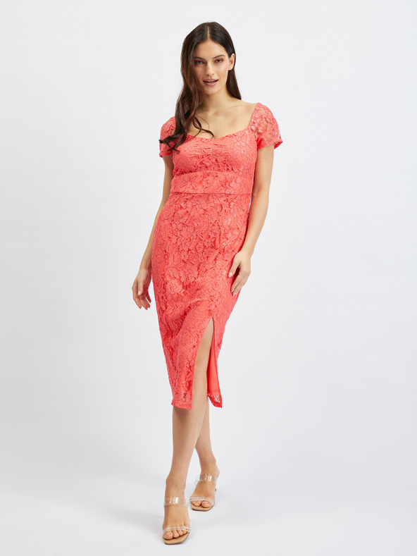 Orsay Rosa Damen-Spitzenkleid ORSAY