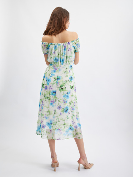 Orsay Blau-cremefarbene Blumenkleid ORSAY für Damen
