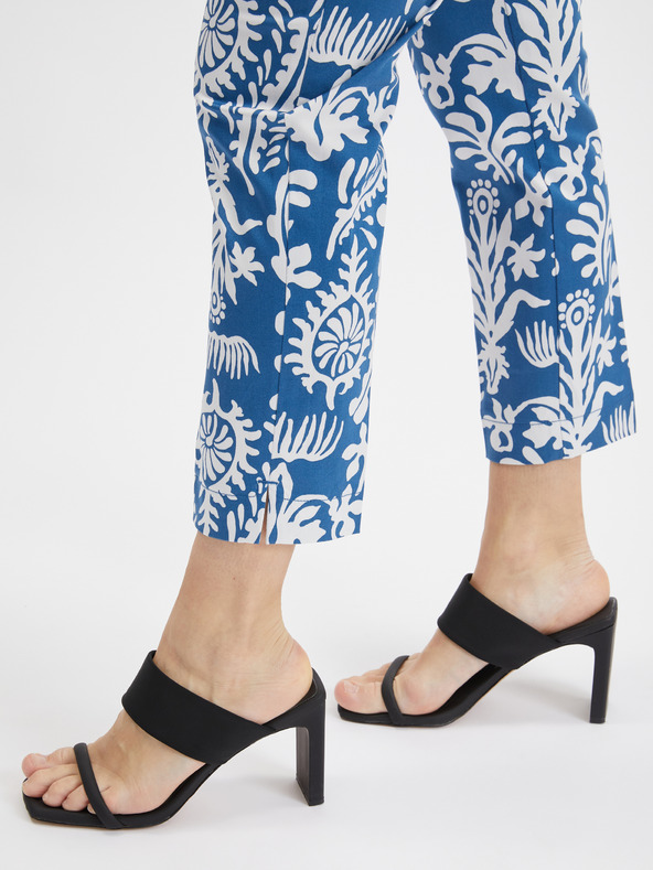 Orsay Weiß und blau gemusterte Damen-Culottes ORSAY