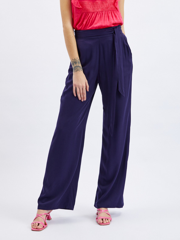 Orsay Dunkelblaue ORSAY Damen-Weitbeinhose