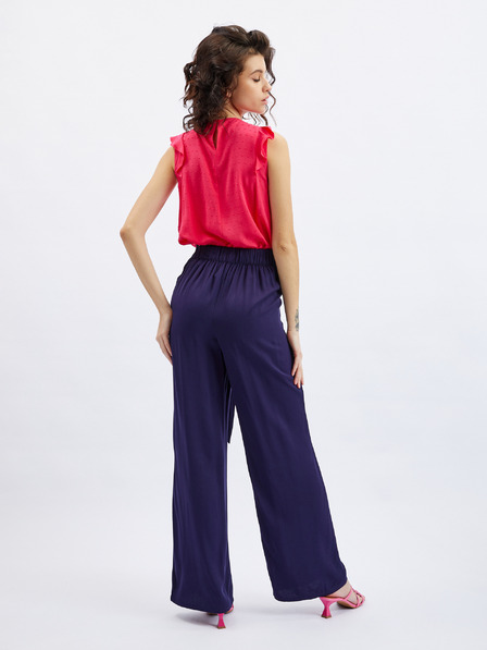 Orsay Dunkelblaue ORSAY Damen-Weitbeinhose