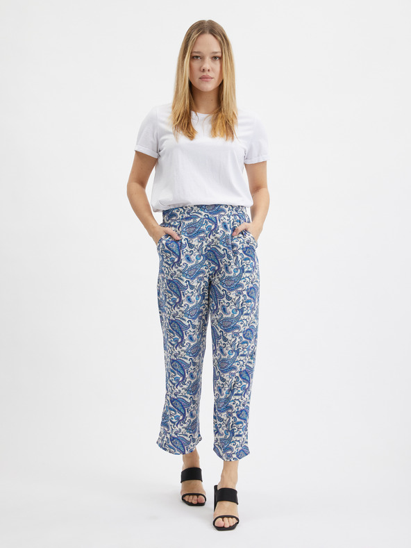 Orsay Blaue gemusterte Damen-Culottes ORSAY