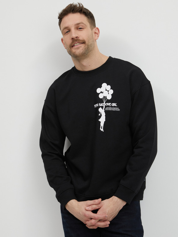ONLY & SONS Banksy Sweatshirt Schwarz
