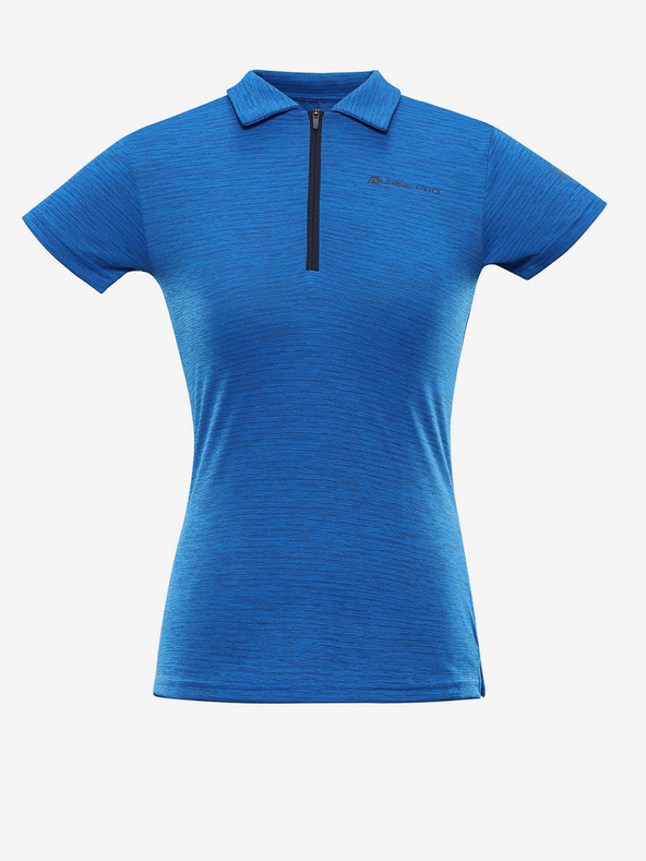 ALPINE PRO Donna Polo T-Shirt Blau