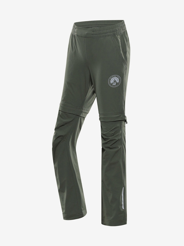 ALPINE PRO Kinderhose mit abnehmbarem Bein ALPINE PRO NESCO grün