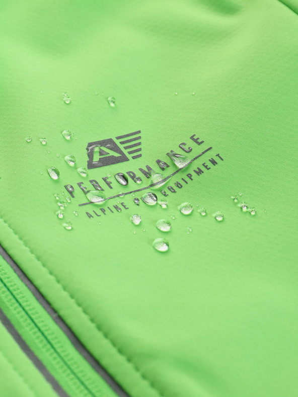 ALPINE PRO Kinder-Softshelljacke mit Membrane ALPINE PRO MULTO grün