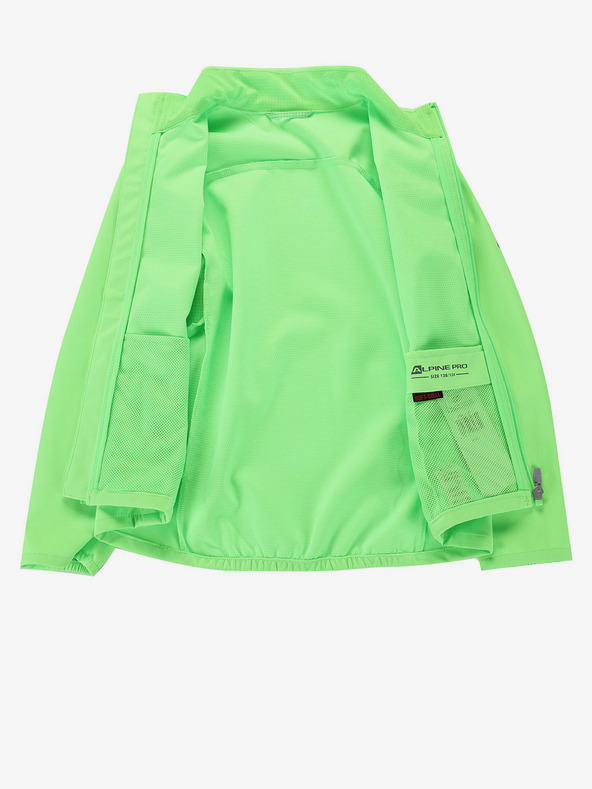 ALPINE PRO Kinder-Softshelljacke mit Membrane ALPINE PRO MULTO grün