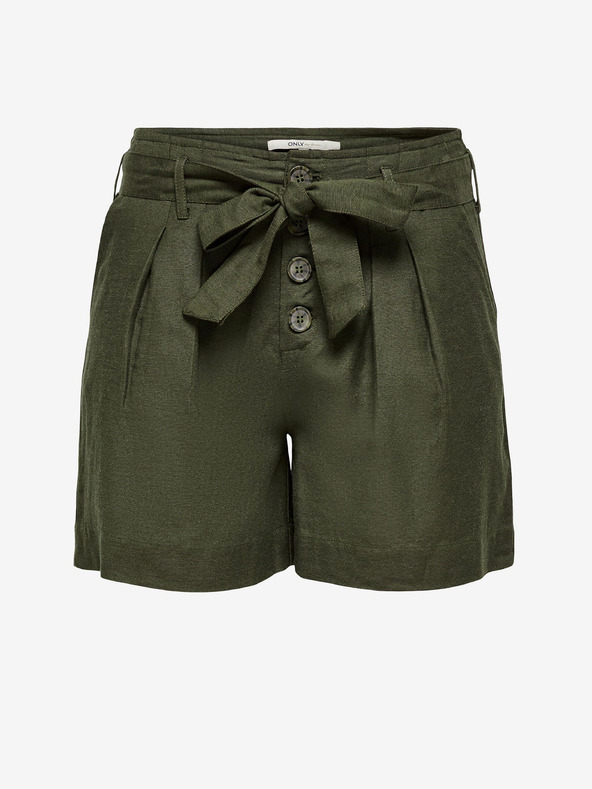 ONLY Khaki-Shorts mit Krawatte ONLY Viva